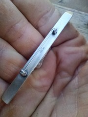 Vintage Beau Sterling Silver Ski Pin 7.43 Grams