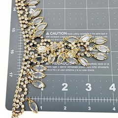 Vintage Juliana DeLizza Elster Waterfall Plated Marquise Necklace Earrings Set