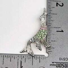 VINTAGE Seal Se Lion Brooch Pin CRYSTALS Rhinestones 1928 flamboyant Animal