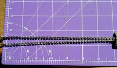VTG Silvertoned Neck Tie Shaped Necklace Pave Rhinestones 14″ Chain 5.5″Drop