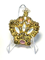 1940s Royal Crown Broach / Pendant Vintage Original Fashioncraft by Robert Piece