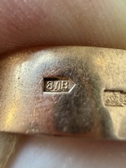 Vintage USSR 14K 583 Gold Alexandrite Ring Soviet Russian Jewelry