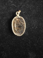 Vintage Rutilated Red Copper Quartz Pendant