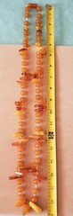 ESTATE beautiful honey Amber beaded long heavy necklace 82grams