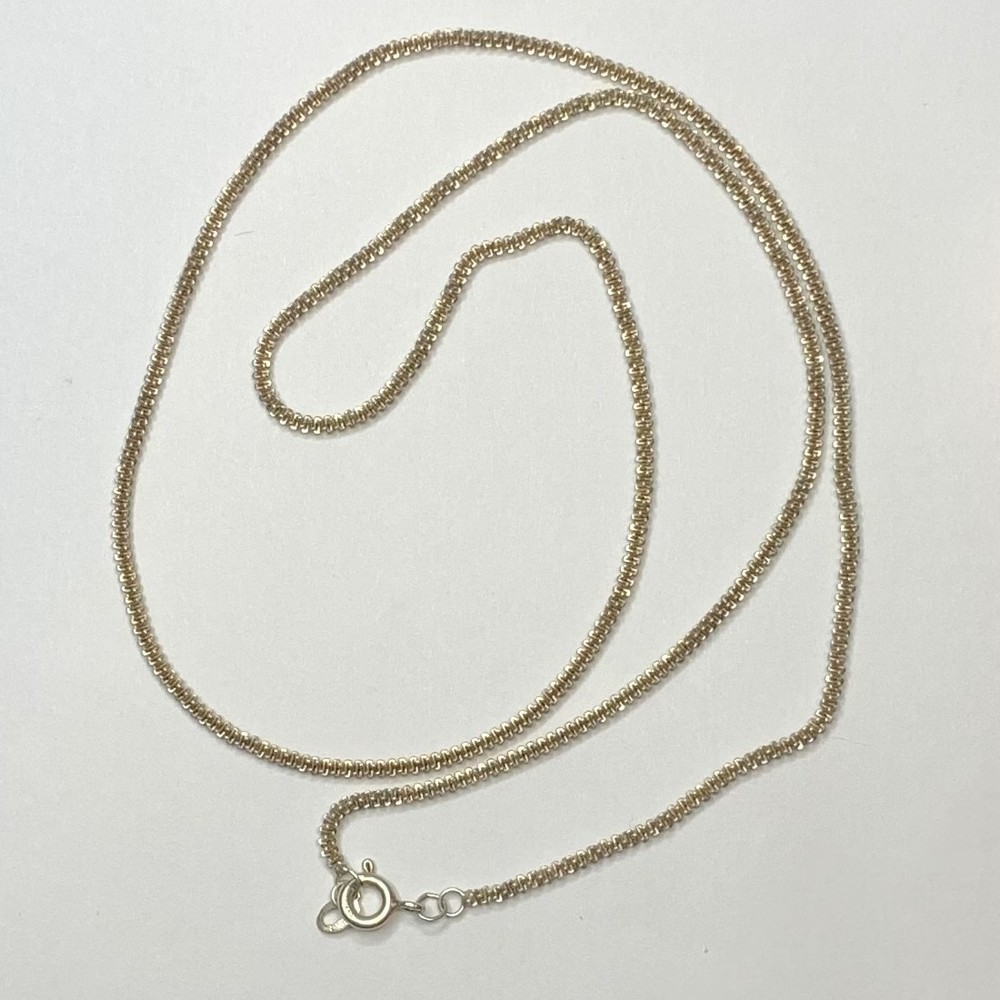 Vintage Sterling Silver Margarita Chain Necklace Mexico 21.5” 2mm 5.0 grams