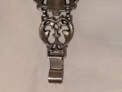 Vintage Gothic Gargoyle Lion Ornate Heavy Link Bracelet Victorian Revival