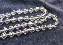 Faceted Crystal 58″ Single Strand Beads