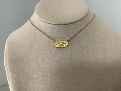 Vintage 60’s Crown Trifari Gold tone Capricorn Zodiac Pendant Necklace 15.5”