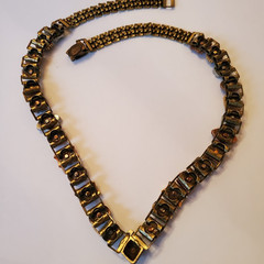 Vintage Renaissance Revival Book-chain Necklace. Lovely Varied Jewels.