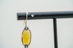Vintage Silver Tone Long 7cm Dangle Earrings JB39