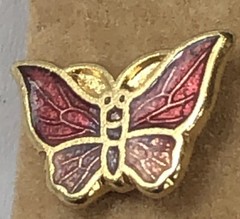 Enamel Earrings Stud Butterfly Vintage – NWT