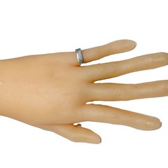 Sterling Silver Signet Pinkie Ring Minimalist Flat Top Bar Dainty Size 4 Vintage