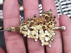 Vtg Costume Jewelry Lot Rhinetones Signed & Unsigned WEISS, JULIANA? Etc