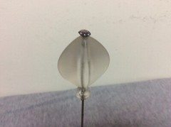 Vintage Art Deco Style Lucite Hat Pin Lot of 2