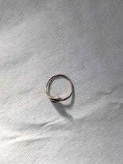 VTG Sterling Silver Navajo WM Wheeler Co. Bezel Abalone Inlay Cabochon Ring S4