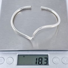 Vintage Sterling Silver 925 | Twisted Wire Cuff Bracelet | 6.75″