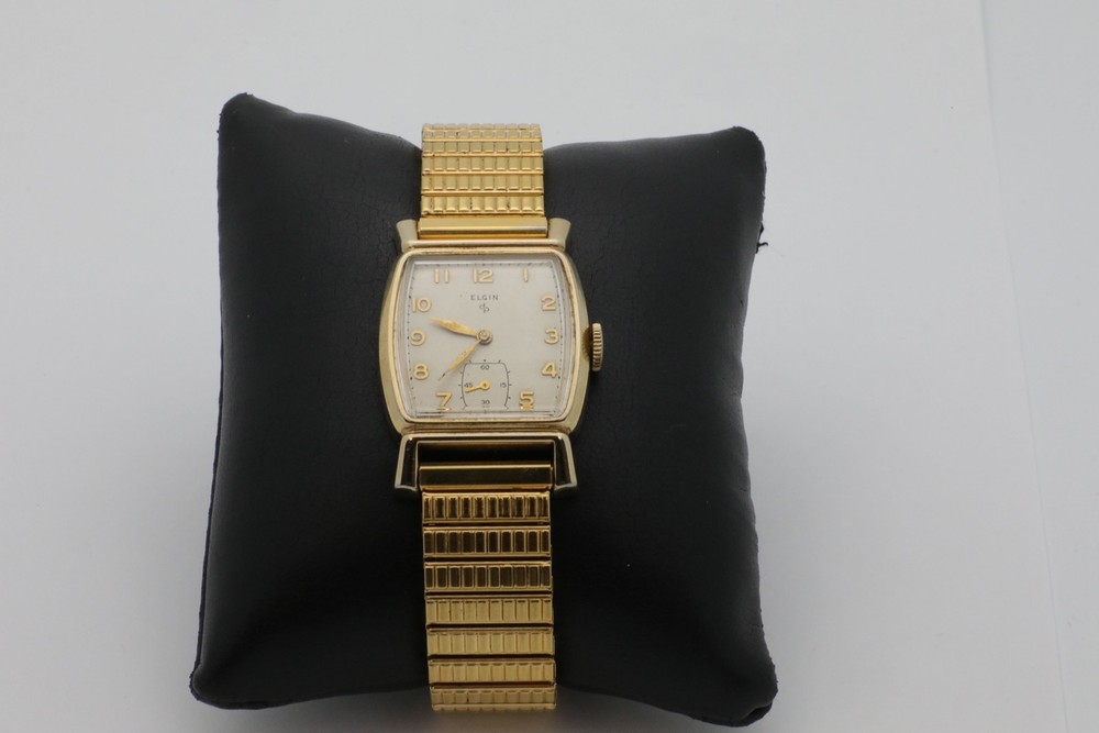 Vintage 1950’s Elgin 2.5” Stretch Wristband Automatic Women’s Watch