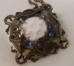 1 3/4″ Romantic Filigree Glass Pendant 08-01-2022