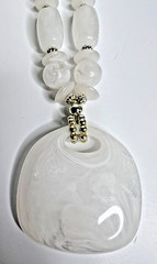 6 Vtg Necklace Pendant Lot Chunky Costume Owl Gold & Silver Tone Statement