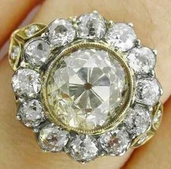 Art Deco Vintage 4Ct Round Cut Lab Created Diamond 925 Silver Engagement Ring