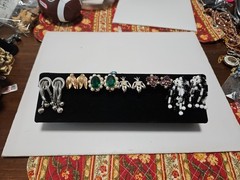 Stunning Lot Clip-On & Screwback Rhinestone Earrings High Quality 50s-60s