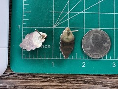 Vintage Rose Quartz Southwestern Stud Earrings Tested As Sterling Silver #22