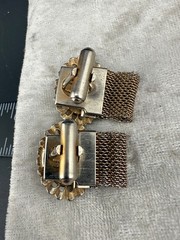 Vintage Watermelon Cufflinks Lot Rivoli Gold Tone