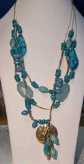 Vintage Mixed Styles Statement Necklaces Lot Of 7 Pieces In Varying Colors