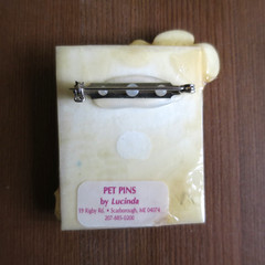 Adorable Dog Lucinda Pet Pin Dreaming About Bone Sunset Thought Bubble Treat VTG