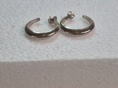 Vintage Pierced Earrings Silver Tone Lot