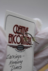 VINTAGE 925 STERLING SILVER MERCURY DIMES DANGLE EARRINGS (1941)