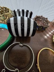 Mixed metal materials lot of 23 bracelets some signed