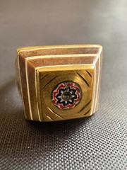 Vintage Moroccan Tuareg Brass Ring Berber Sahara Handmade Ring Brass Size 9.5 US