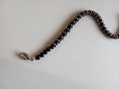Dark Blue Or Black Gemstone Beaded Bracelet