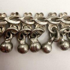 Vintage BB 925 Sterling Silver Tribal Dangle Anklet 41g 11.25”