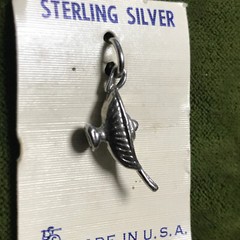 Sterling Silver Vintage Genie Lamp Charm Pendant Apprx 3/4″ Made in USA