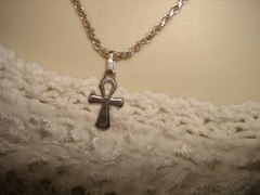 Vintage 925 Italy Sterling Silver 18″ Rope Chain Little Cross Pendant Necklace