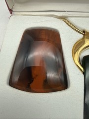 ICONIC 70’S LANVIN PARIS NECKLACE INTERCHANGEABLE LUCITE MODERN “KEIRA” PENDANT