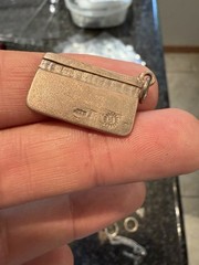 Vintage 925 Sterling Silver Credit Card Charm Charge It Pendant 4.9gr W/ Loop