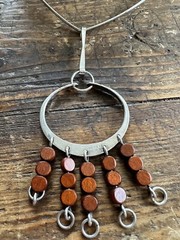 Anna Greta Eker Norway Designs Necklace Sterling Silver Norwegian vtg 2229