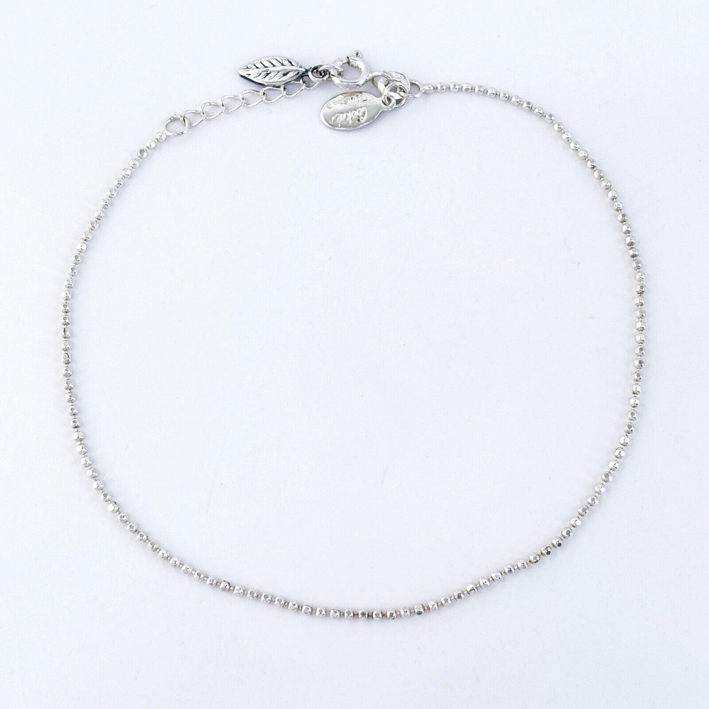 Estate Cookie Lee Sterling Silver 925 Anklet 9-10″