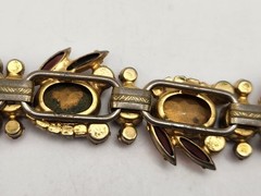 Vintage Juliana D&E Purple Watermelon Heliotrope 5 Link Bracelet Verified