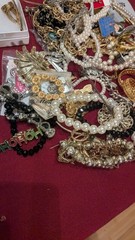 Jewelry Large lot Many Lbs of wearable Costume/Vintage fashion accessories