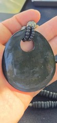 Horn Bone Shell Mother of Pearl Jet Abalone African Tribal Style 24″ L Necklace