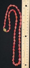 Vtg Chinese Export Sterling Silver Carnelian Necklace