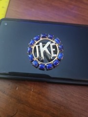 1950’s Eisenhower IKE president FANCY BROOCH jewelry pinback pin button ^