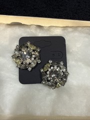 Lot of Vintage Weiss and Hobe Crystal Earrings Clip On