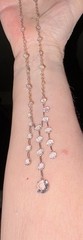 Antique Art Deco Rock Crystal Necklace 17 Inches