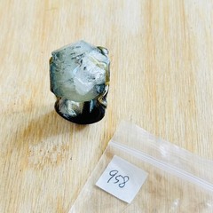Brutalist Modernist Brutalist Quartz Cocktail Ring Statement Sz6 MCM 70s OOAK