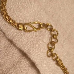 Gemstone Art Festoon Brass Booklink Chain Carnelian Bead Dangle Collar Necklace